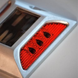 MARKER STRADALE SOLARE  ALLUMINIO 6 LED